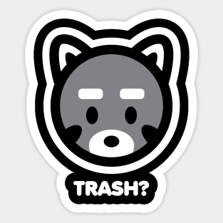 Raccoon Trash Panda Animal Lover Cute Mammal Paws Adorable Bambu Brand Sticker